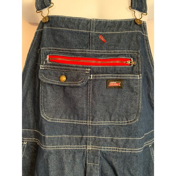 Dickies Bib Overalls NWOT Mens Size XL Regular Denim - Picture 6 of 10